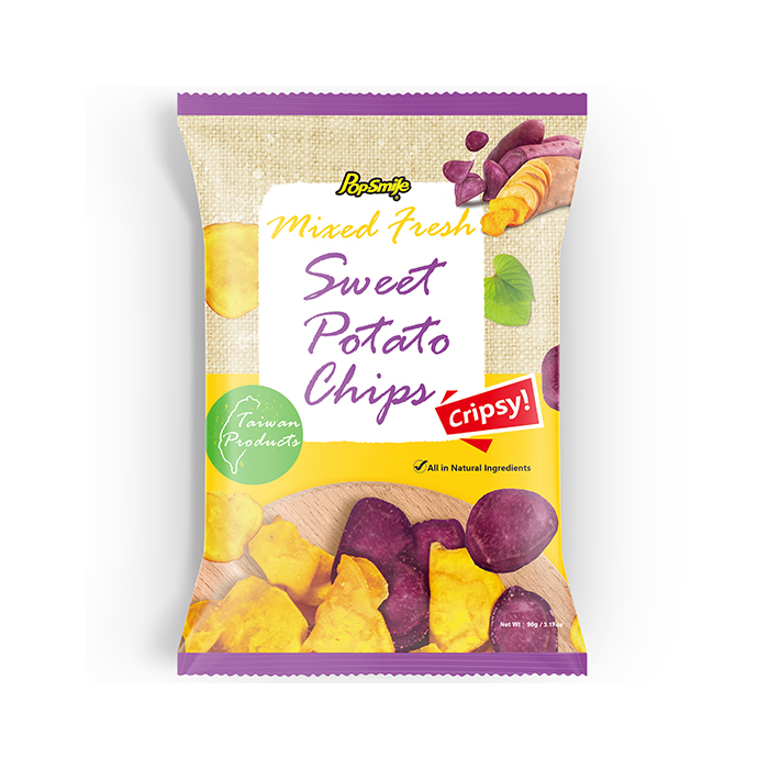 Mixed Fresh Sweet Potato Chips- 90g